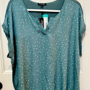 Papermoon Blue Blouse with White Dots